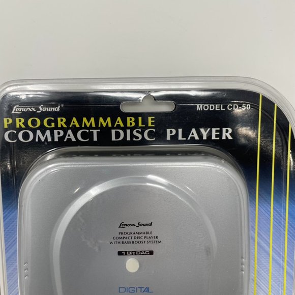 Lenoxx Sound CD-50 Programmable Compact Disc Player with Headphones NEW Sealed - Picture 6 of 7